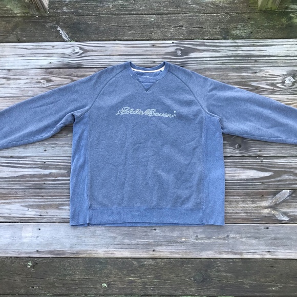 Eddie Bauer Men Sweater Long Sleeve Crew Neck Pull - Picture 4 of 8